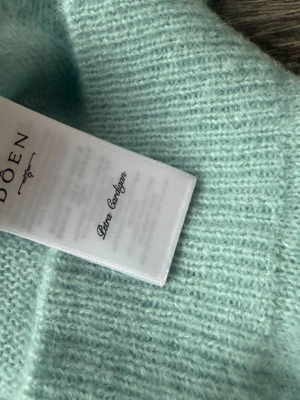 Doen NWOT Petra Cardigan Glass Slipper M - Picture 9 of 11